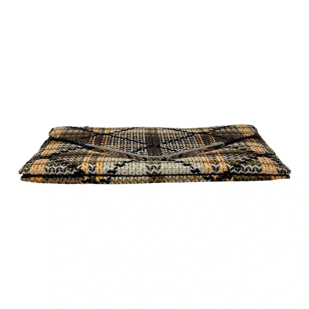 BCBGeneration (BCBG) Oversized Envelope Woven Straw 12